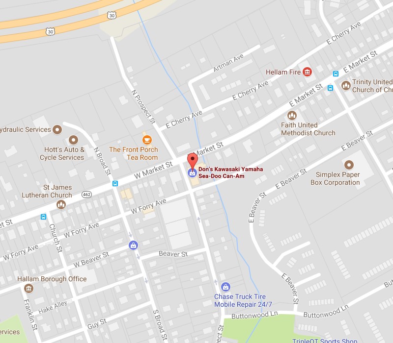 Map Don's Cycle 20 E Market St Hellam, PA 17406